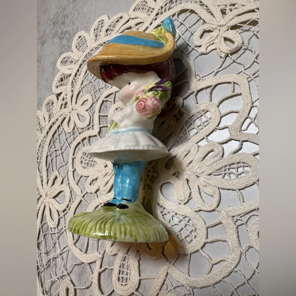 Vintage Beswick Figurine by Joan Walsh Anglund Featuring Girl with Flowers